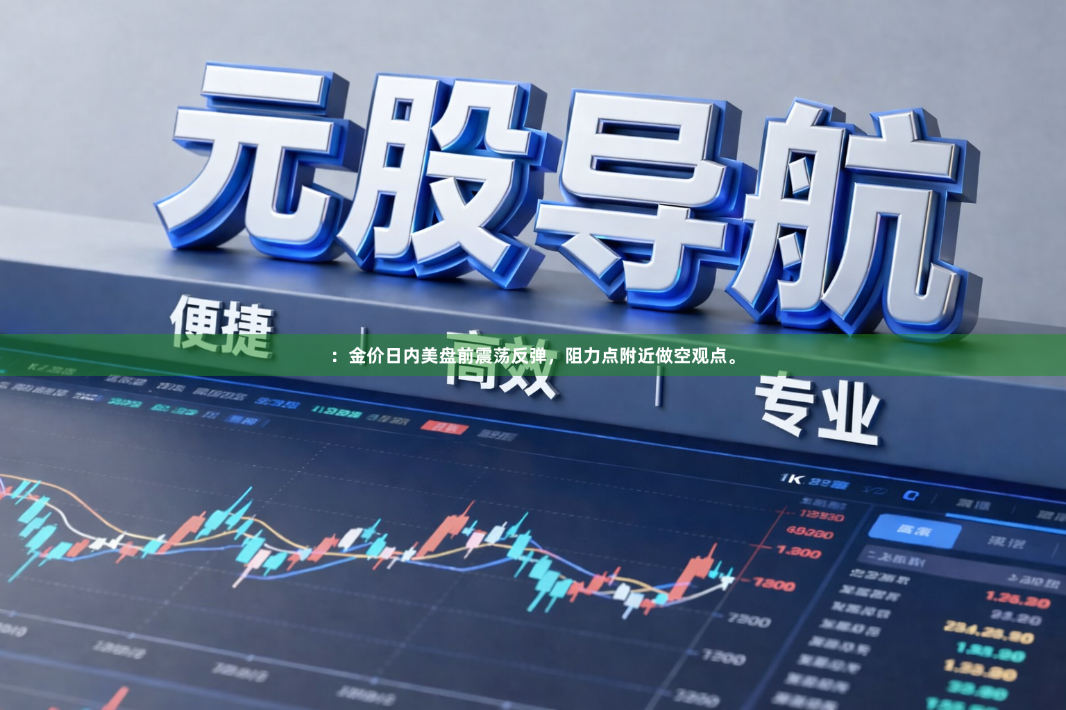 ：金价日内美盘前震荡反弹，阻力点附近做空观点。